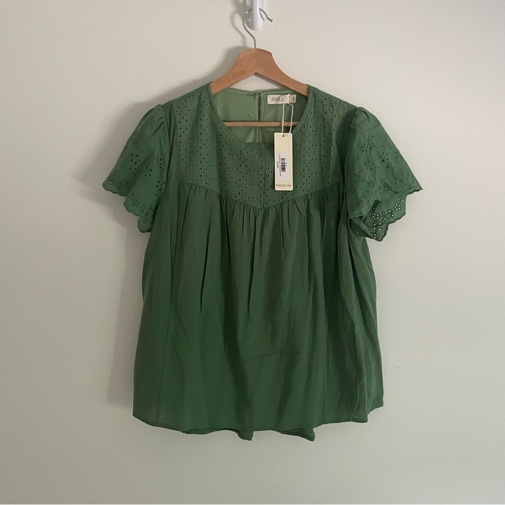 NWT Large Green Roolee Top